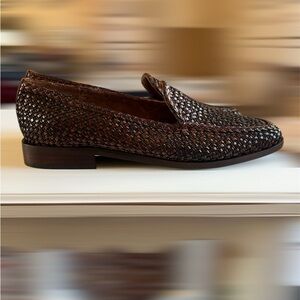 SESTO MEUCCI Womens Size 7N Brown Woven Leather  shoes Made In Italy NWOT